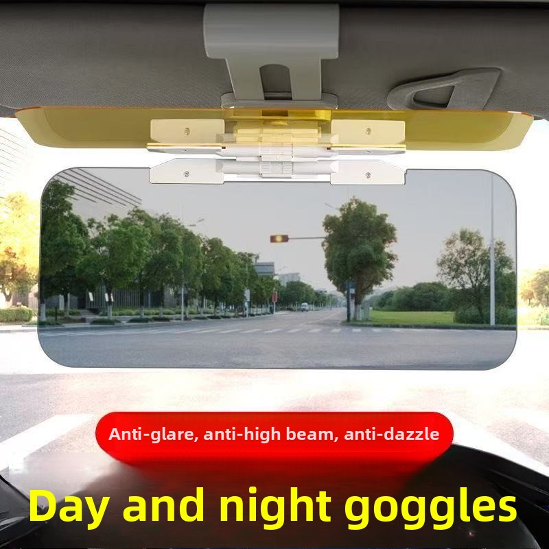 Car Accessories For Night Driving - แผ่นบังแดดรถยนต์ ป้องกันรังสียูวี โพลาไรซ์ ป้องกันแสงสะท้อน HD ใช้ได้ทั้งกลางวันและกลางคืน