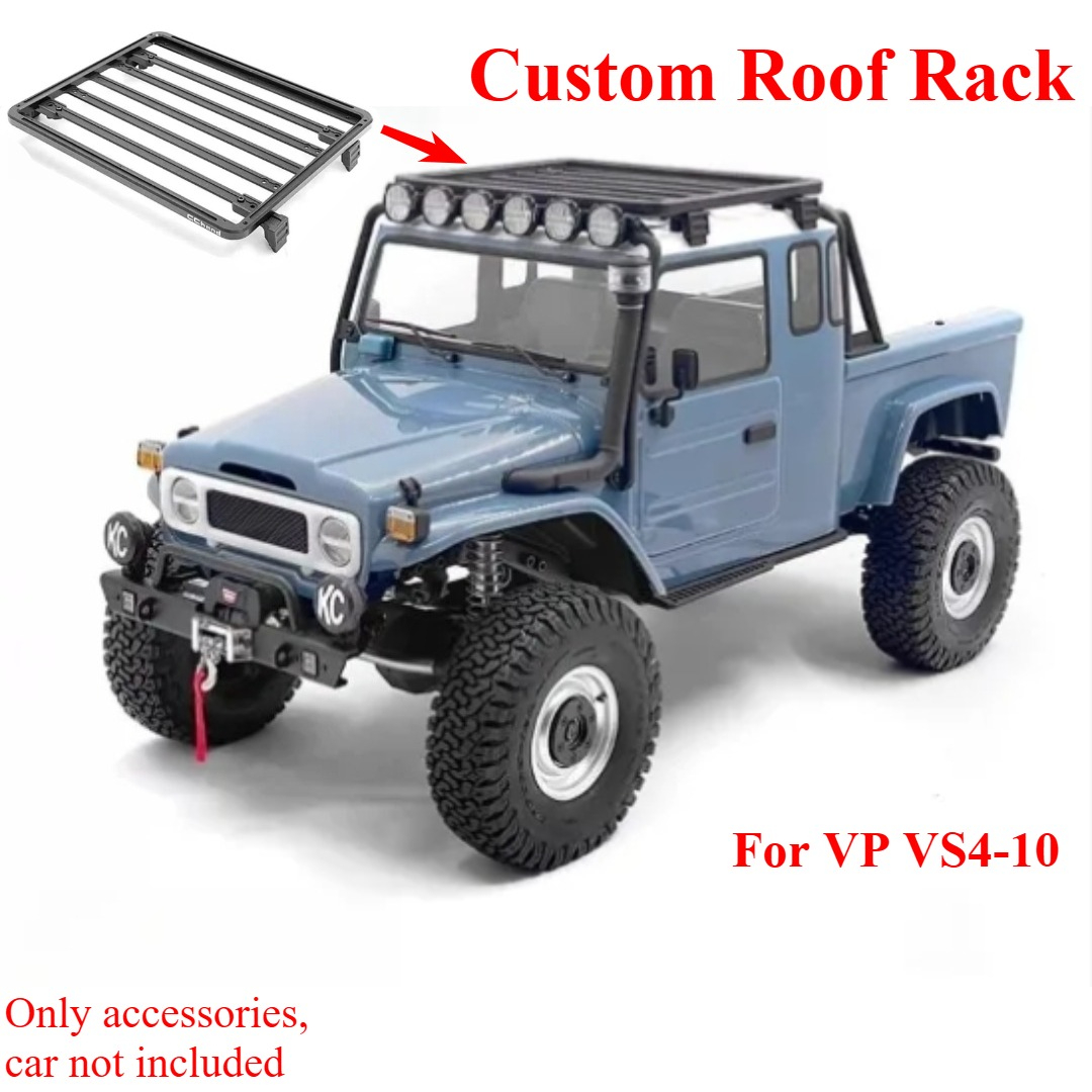 Car Accessories Phoenix - ชุดอุปกรณ์ปรับแต่งแร็คสัมภาระแบบโรลเคจสำหรับรถบรรทุกจำลอง 1/10 VP VS4‑10 อุปกรณ์เสริมสำหรับการอัพเกรดรูปลักษณ์
