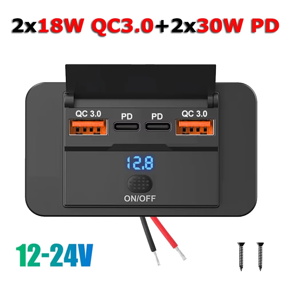 Car Accessories Thailand - 96W Dual PD Dual QC3.0 ประเภท