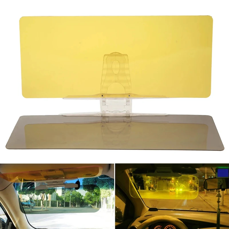 Car Accessories For Night Driving - แผ่นบังแดดในรถยนต์ ป้องกันดวงตาจากแสงสะท้อน มองเห็นได้ทั้งกลางวันและกลางคืน กระจกมองหลังสำหรับขับขี่ แผ่นบังแดดสำรอง อุปกรณ์ตกแต่งภายในรถยนต์