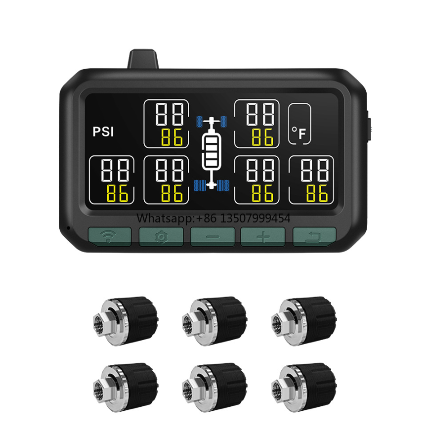 Tire Pressure Monitor - ระบบตรวจสอบแรงดันลมยางอัจฉริยะไร้สายข้ามพรมแดนสำหรับรถบรรทุกและรถบัส 6 ล้อ