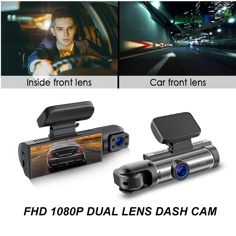 Car Accessories For Night Driving - ZNLYRION กล้องติดรถยนต์ Full HD 1080P กล้องหน้า+ภายใน+หลัง
