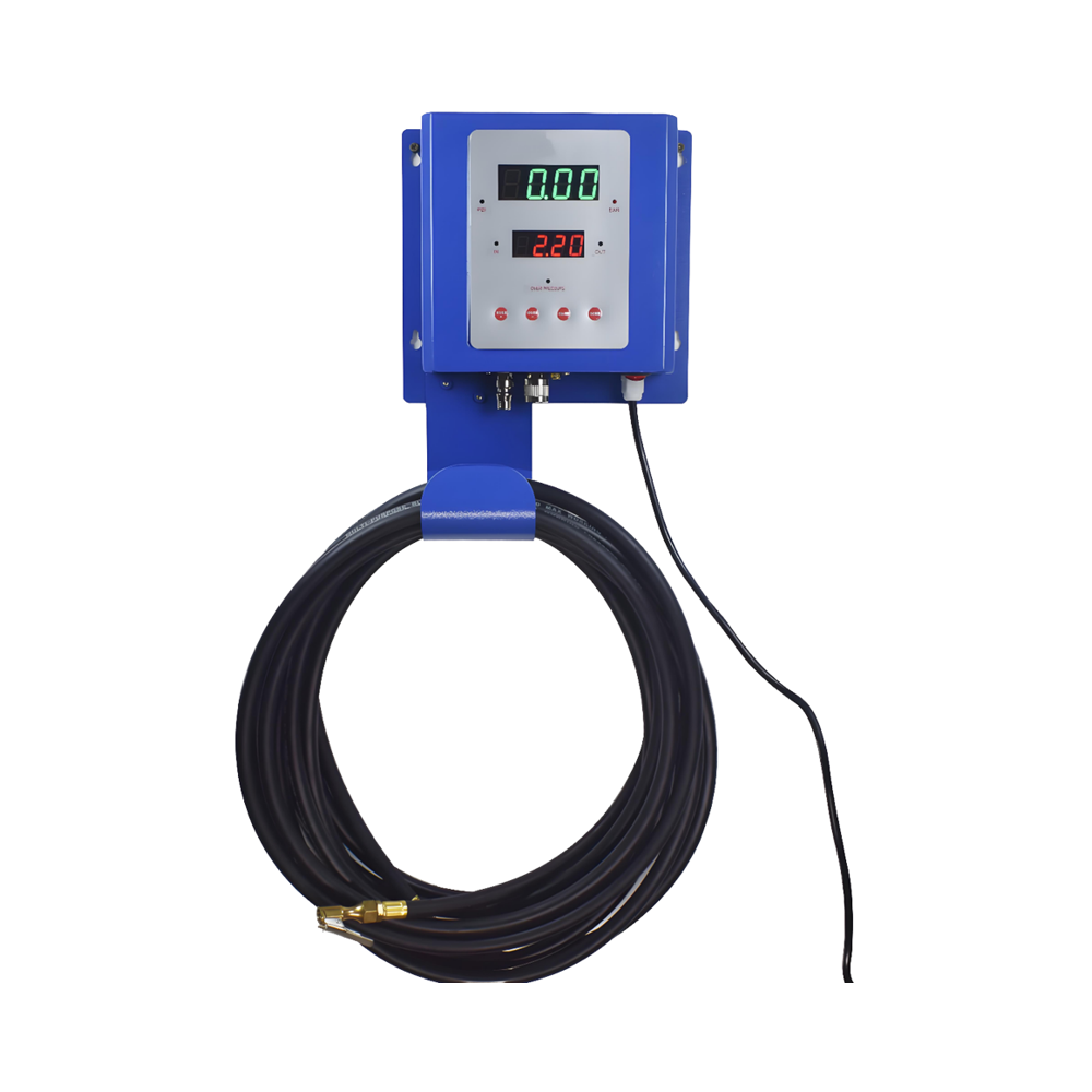 Tire Pressure Monitor - ระบบเติมลมยางดิจิตอลแบบพกพา ติดผนัง สำหรับรถยนต์ สถานีเติมลมยาง เครื่องมือโลหะ พร้อมระบบตรวจสอบแรงดันลมยางอัตโนมัติ