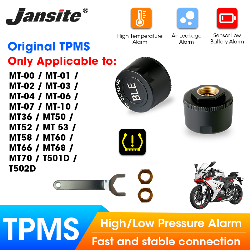 Tire Pressure Monitor - จานไซต์ มอเตอร์ไซเคิล ทีพีเอ็มเอสออกแบบมาสำหรับรุ่นเฉพาะ เกจเตือนอุณหภูมิ เซ็นเซอร์แรงดันลมยางมอเตอร์ไซค์ อุปกรณ์เสริมสำหรับรถจักรยานยนต์