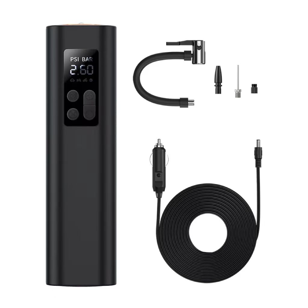 Tire Pressure Monitor - เครื่องสูบลมยางดิจิตอลไร้สายแบบพกพาขนาดเล็ก ทำจากพลาสติก ABS พร้อมเครื่องวัดแรงดันลมยางสำหรับรถยนต์