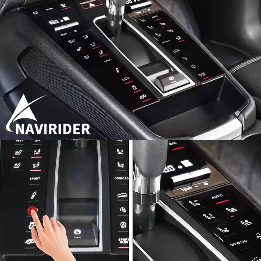 Car Accessories Thailand - แผงคอนโซลกลาง ชุดแต่งภายในสำหรับ Porsche Macan 2014-2021 สำหรับ