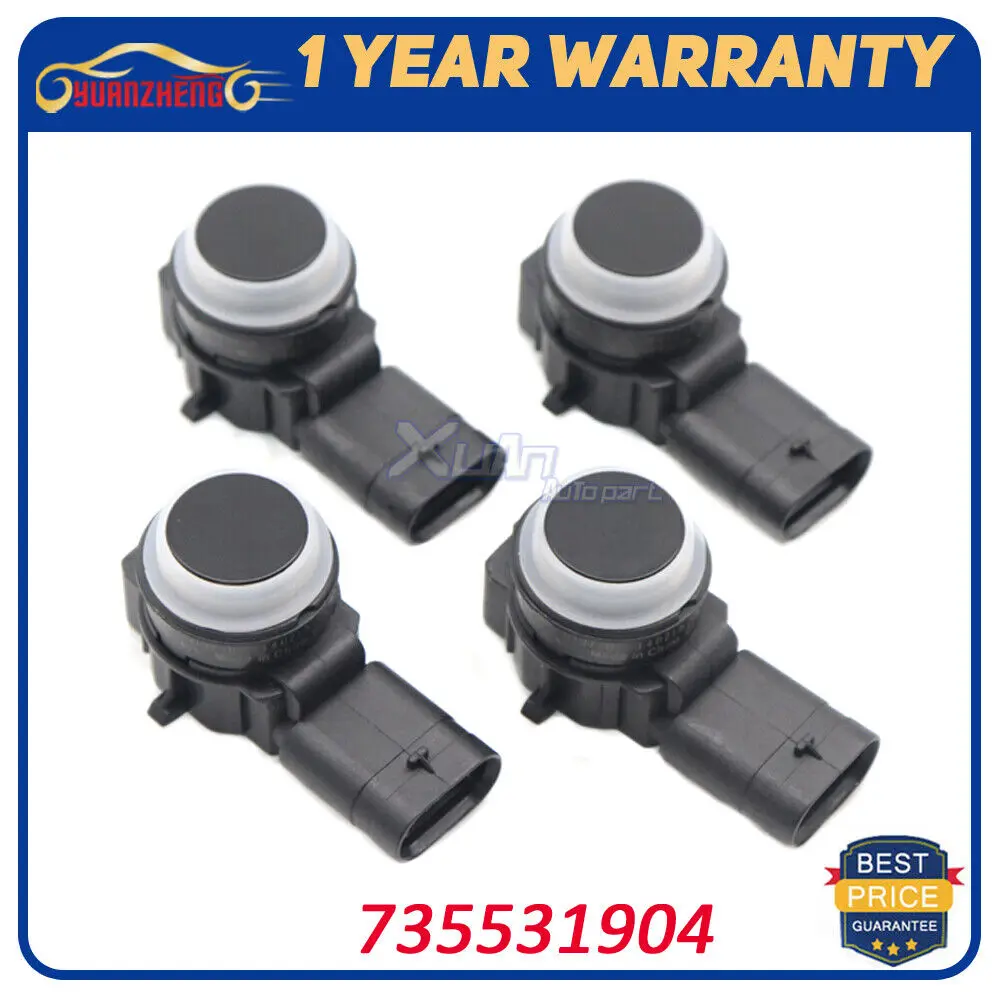 Car Accessories Thailand - เซ็นเซอร์ถอยหลังถอยหลังสำหรับ Citroen 4ชิ้นใหม่735531904สำหรับ Jeep Fiat 500L