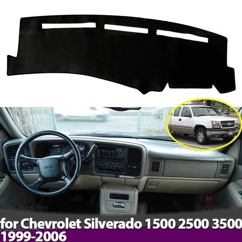 Car Anti-Slip Dashboard Mat - แผ่นปิดคอนโซลหน้ารถเชฟโรเลต ซิลเวอราโด 1500 2500 3500 ปี