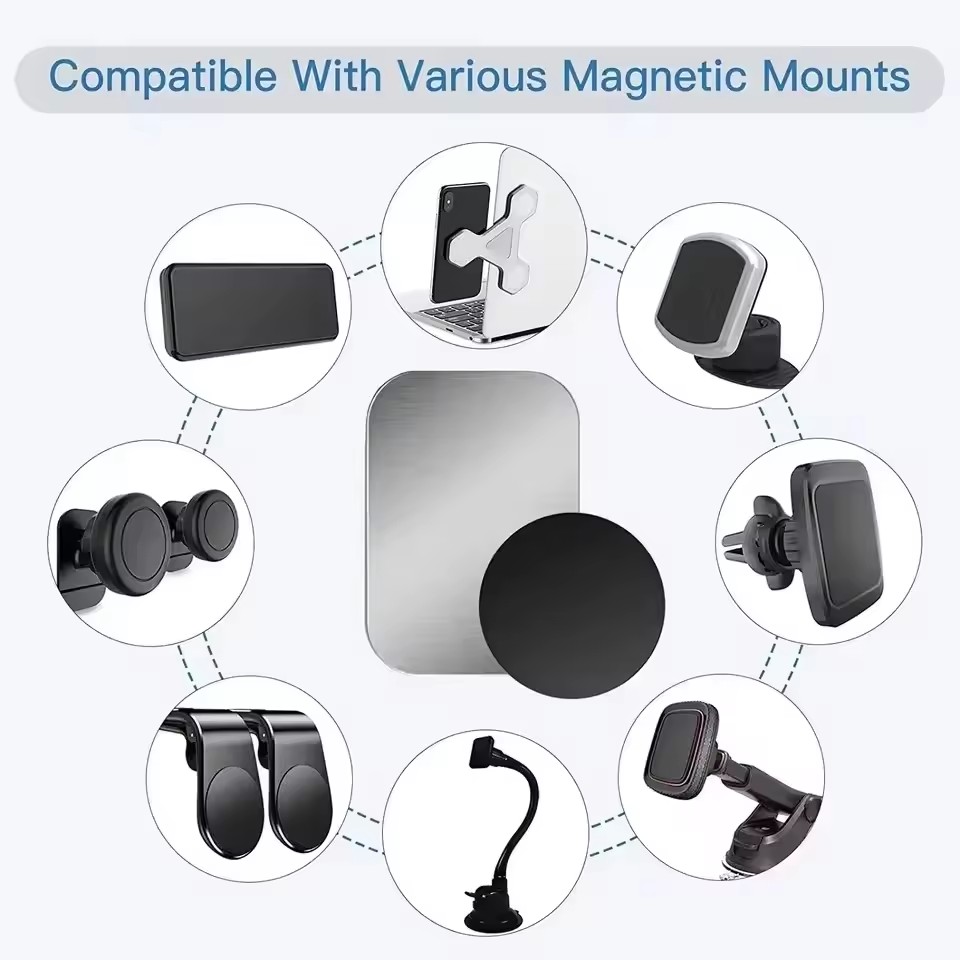 แผ่นแม่เหล็กโลหะสำหรับติดตั้งท - Car Phone Holder Magnetic บทวิจารณ์และราคา