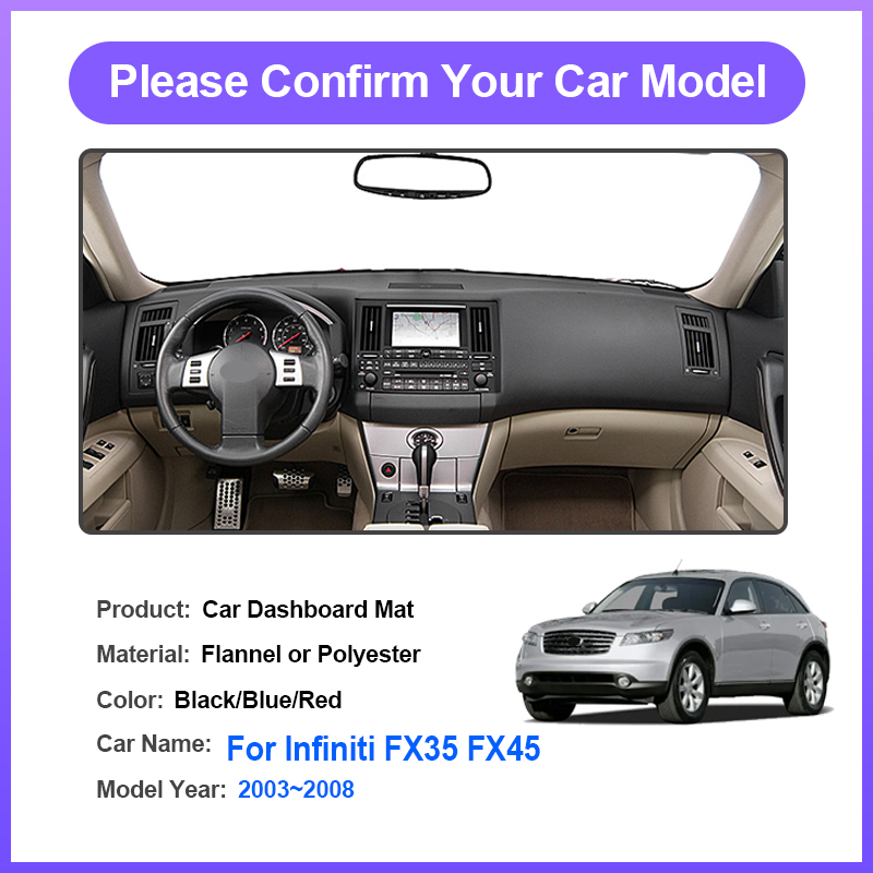 แผ่นปิดคอนโซลหน้ารถยนต์สำหรับ  - Car Anti-Slip Dashboard Mat บทวิจารณ์และราคา