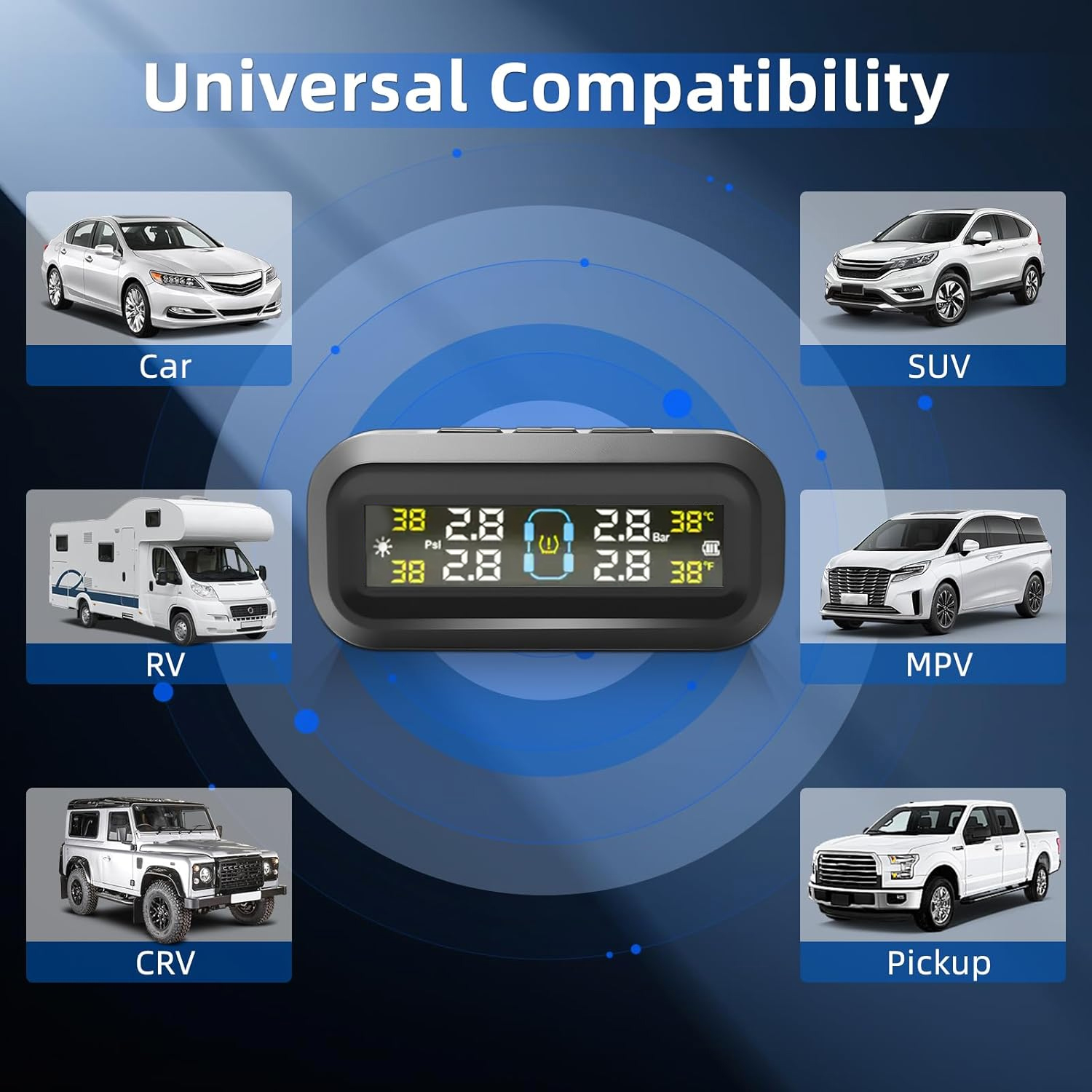 ระบบตรวจสอบแรงดันลมยาง TPMS ระ - Tire Pressure Monitor บทวิจารณ์และราคา