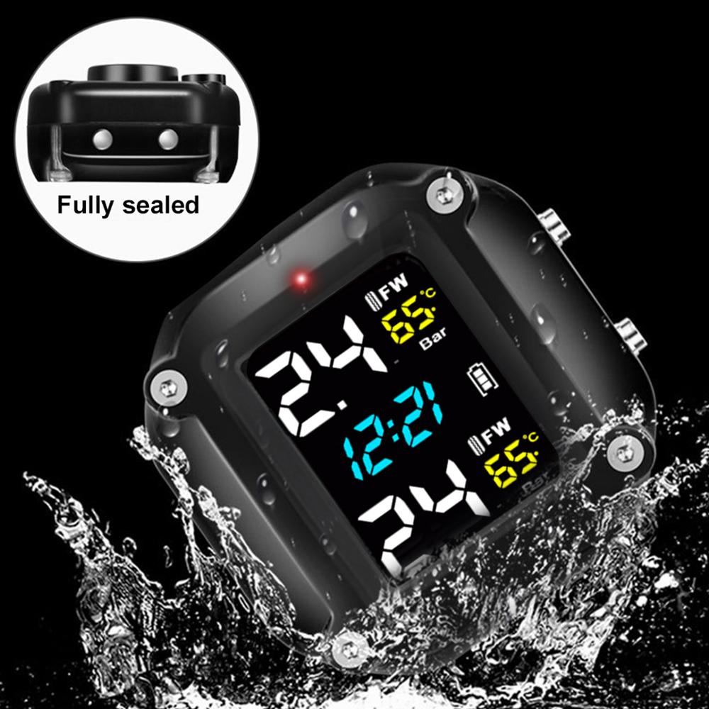 เซ็นเซอร์แรงดันลมยางรถจักรยานย - Tire Pressure Monitor บทวิจารณ์และราคา