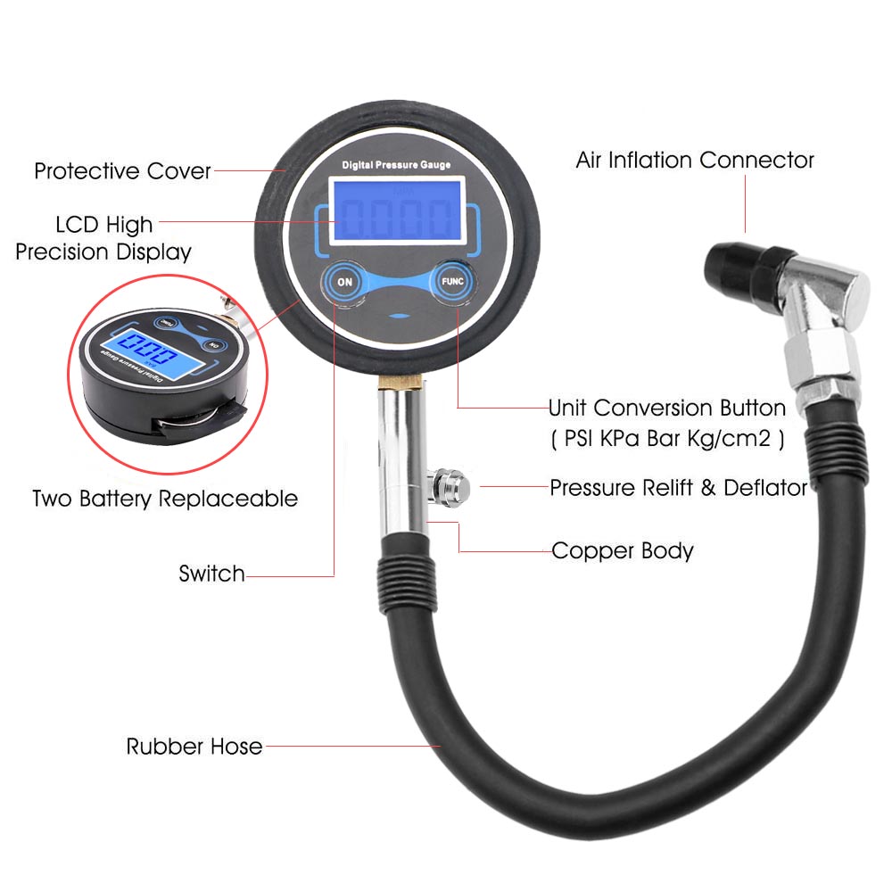 เครื่องวัดความดันลมยาง0-200Psi - Tire Pressure Monitor บทวิจารณ์และราคา