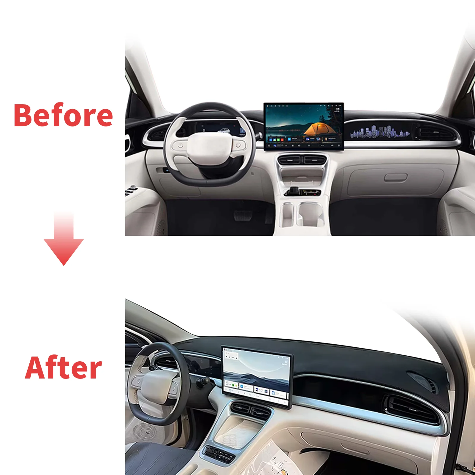 เหมาะสำหรับ Geely EX2 Proton E - Car Anti-Slip Dashboard Mat บทวิจารณ์และราคา