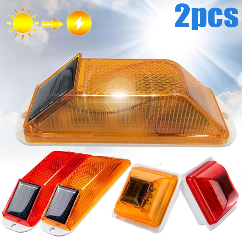 ไฟเตือนพลังงานแสงอาทิตย์2ชิ้นโ - Car Accessories For Night Driving บทวิจารณ์และราคา