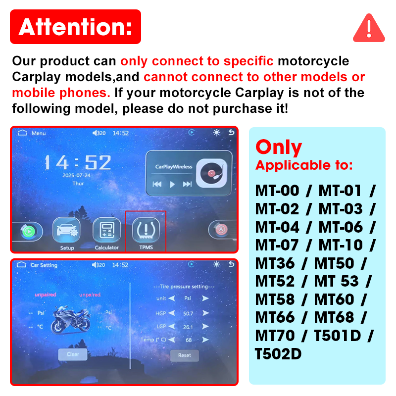 จานไซต์ มอเตอร์ไซเคิล ทีพีเอ็ม - Tire Pressure Monitor บทวิจารณ์และราคา