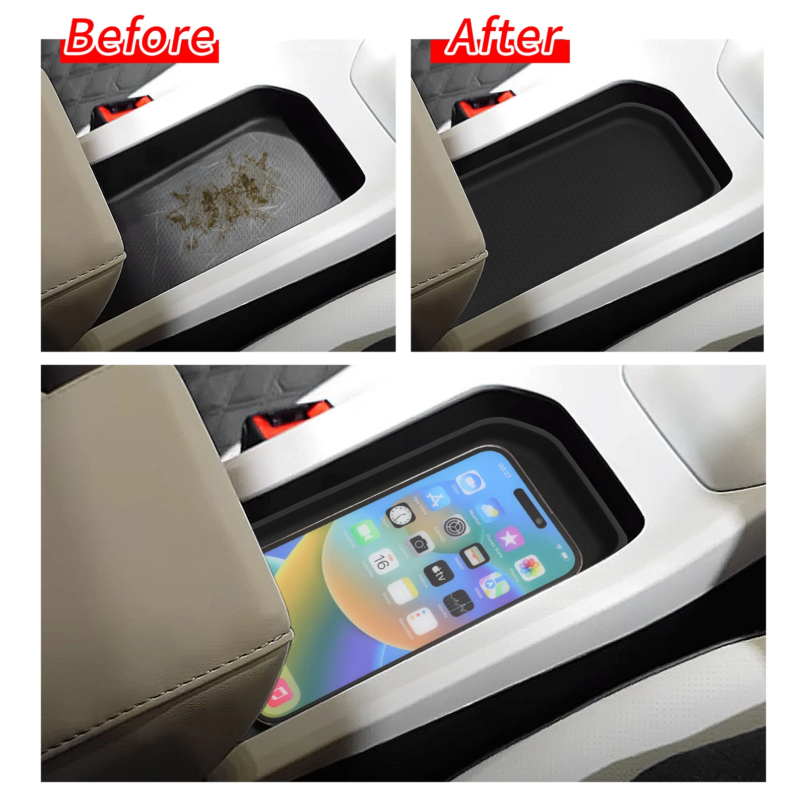 แผ่นรองเก็บของคอนโซลกลางรถยนต์ - Car Accessories Thailand บทวิจารณ์และราคา