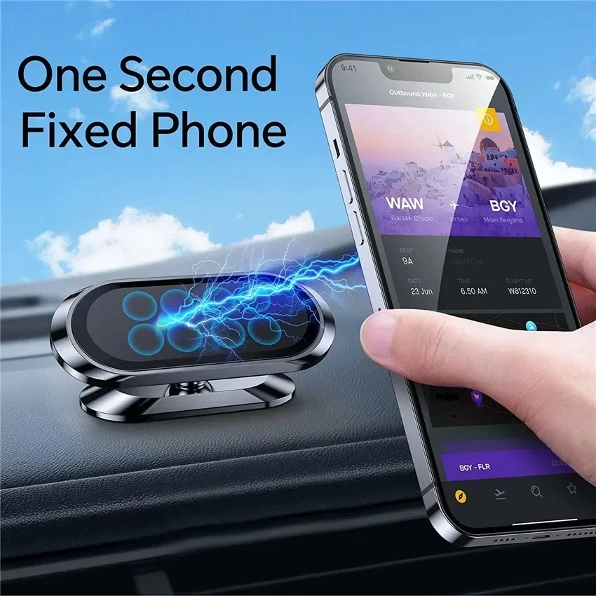 360 °   ที่ยึดโทรศัพท์ในรถยนต์ - Car Phone Holder Magnetic บทวิจารณ์และราคา