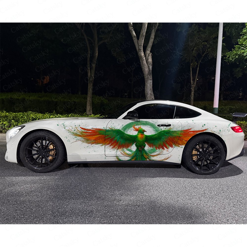 2 ชิ้น สติ๊กเกอร์ติดข้างรถรูปน - Car Accessories Phoenix บทวิจารณ์และราคา