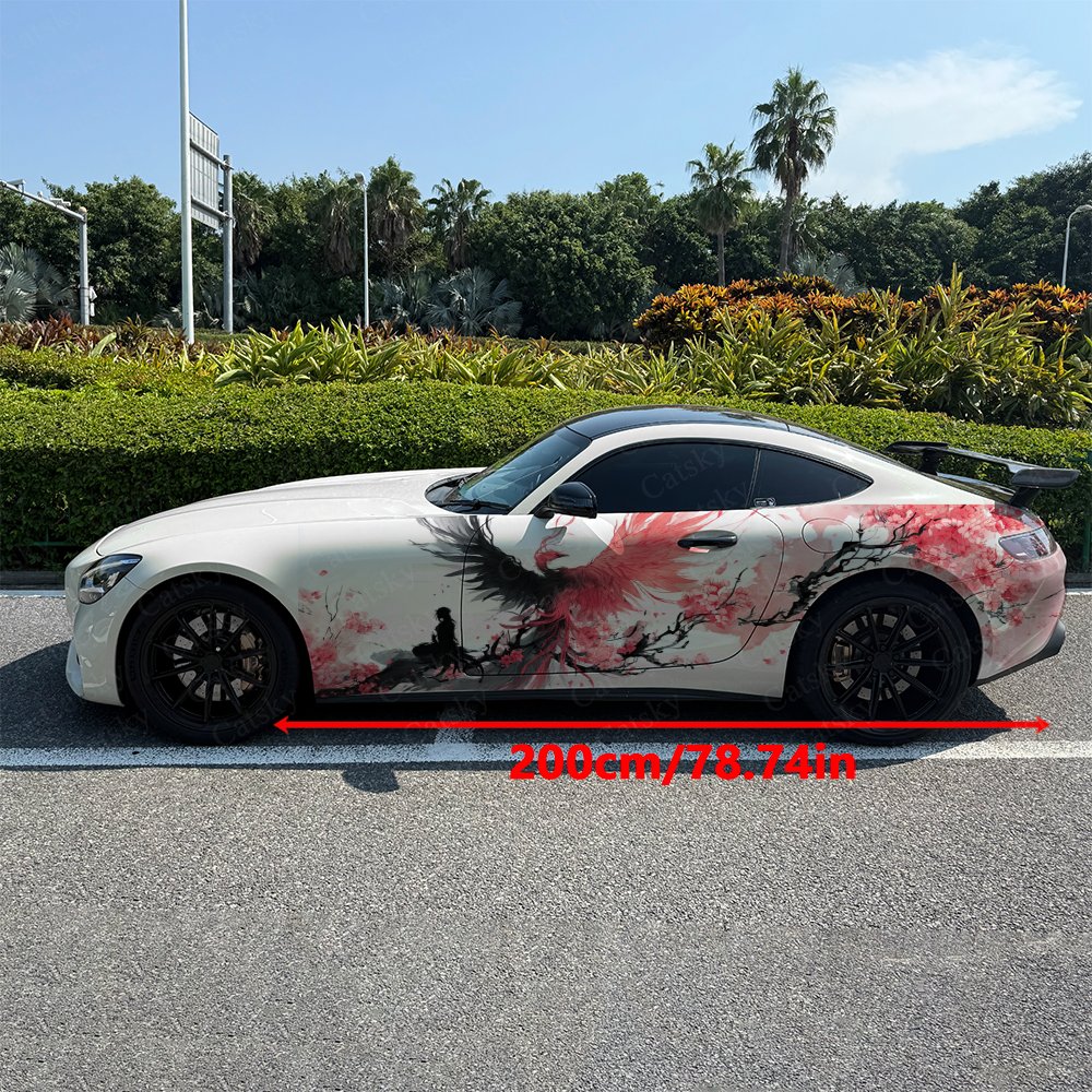 สติ๊กเกอร์ติดข้างรถลายดอกพลัมส - Car Accessories Phoenix บทวิจารณ์และราคา