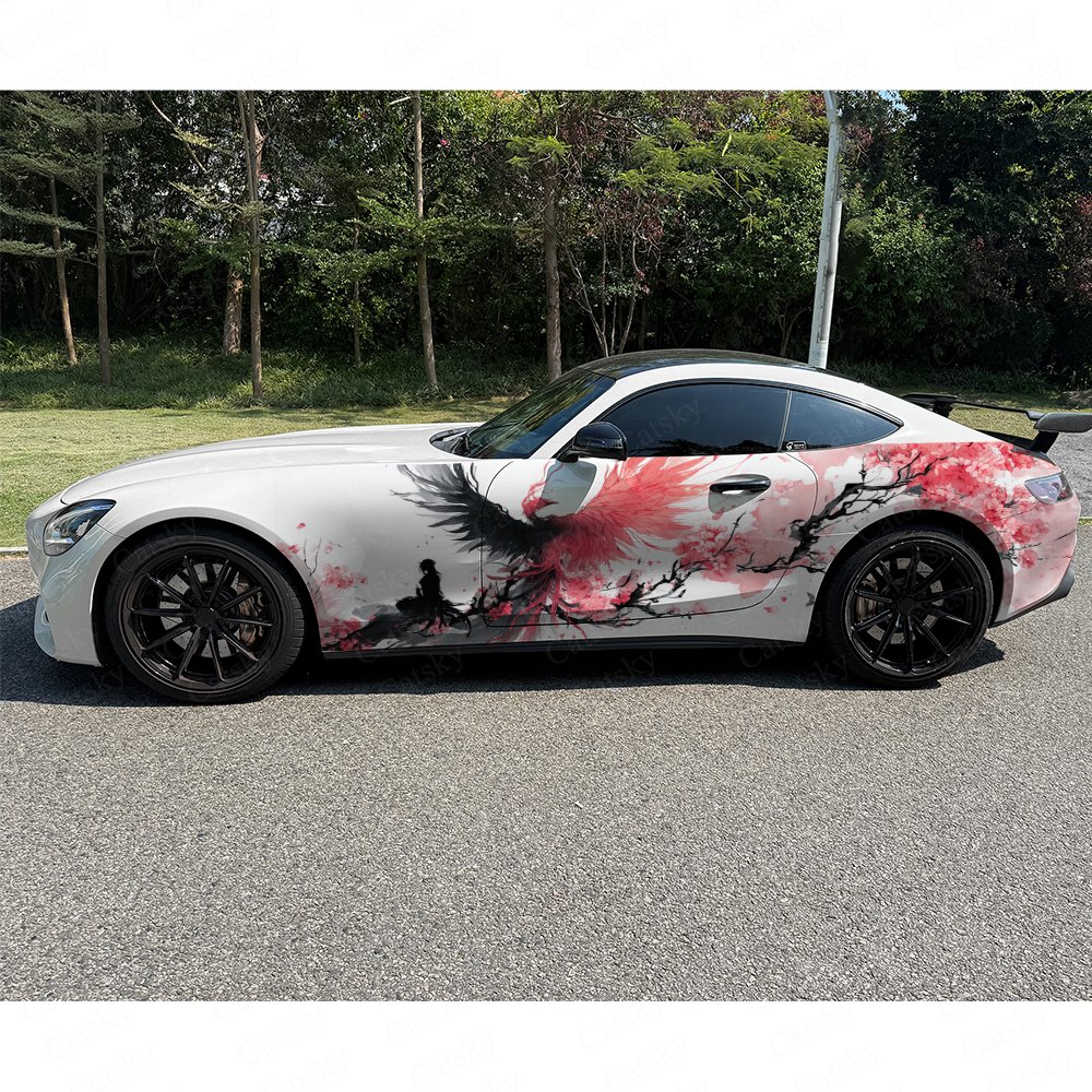 สติ๊กเกอร์ติดข้างรถลายดอกพลัมส - Car Accessories Phoenix บทวิจารณ์และราคา