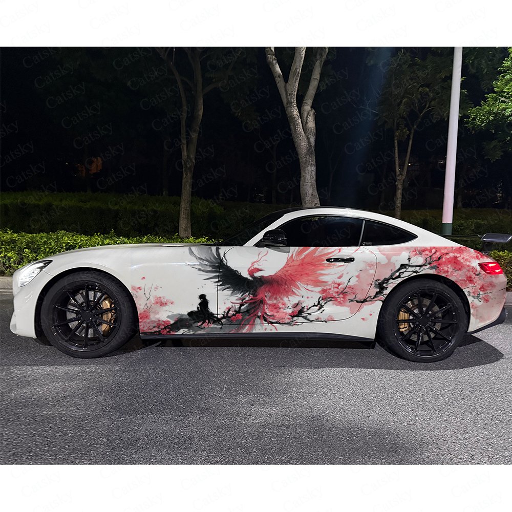 สติ๊กเกอร์ติดข้างรถลายดอกพลัมส - Car Accessories Phoenix บทวิจารณ์และราคา