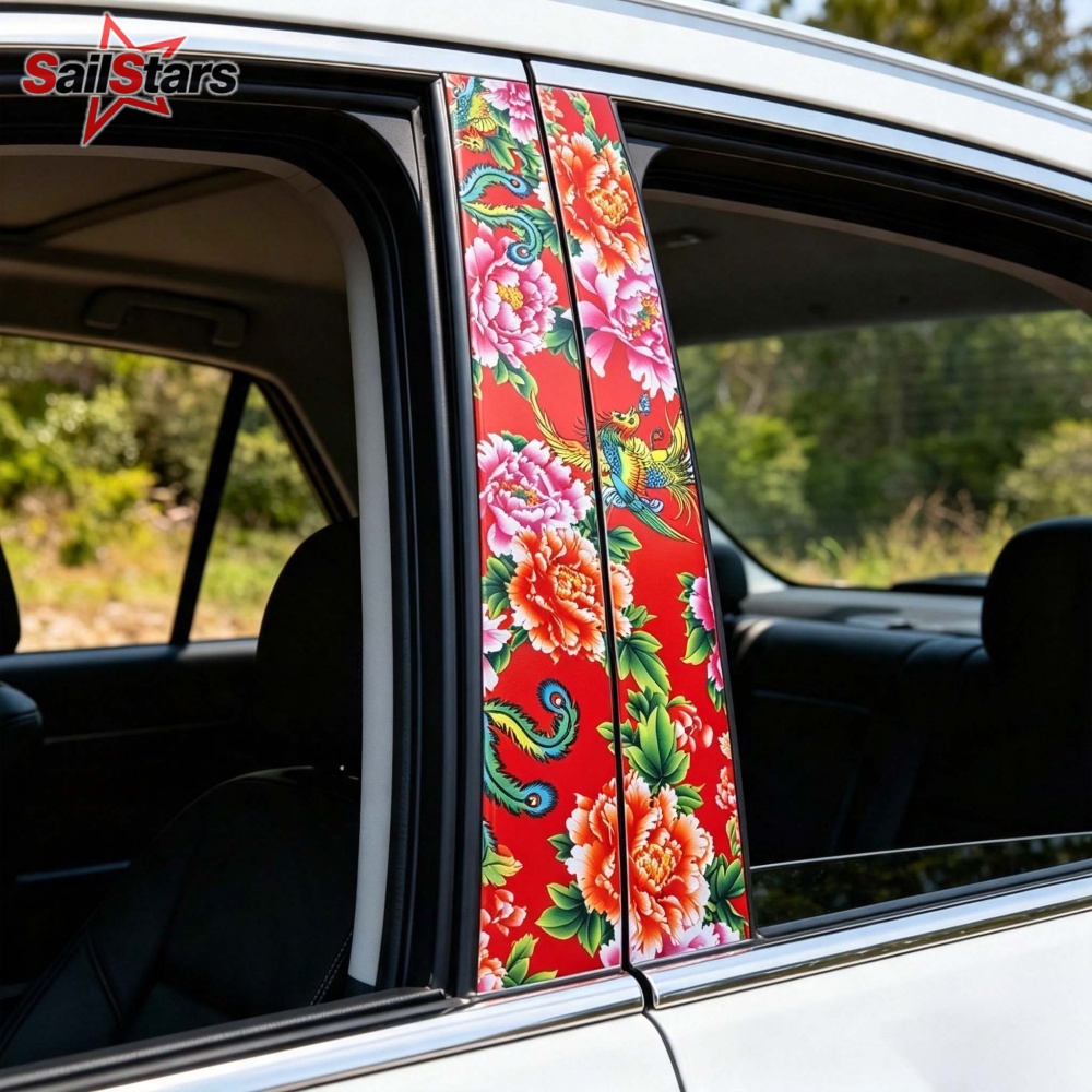 ฟีนิกซ์ ‌   สติ๊กเกอร์ลายดอกไม - Car Accessories Phoenix บทวิจารณ์และราคา