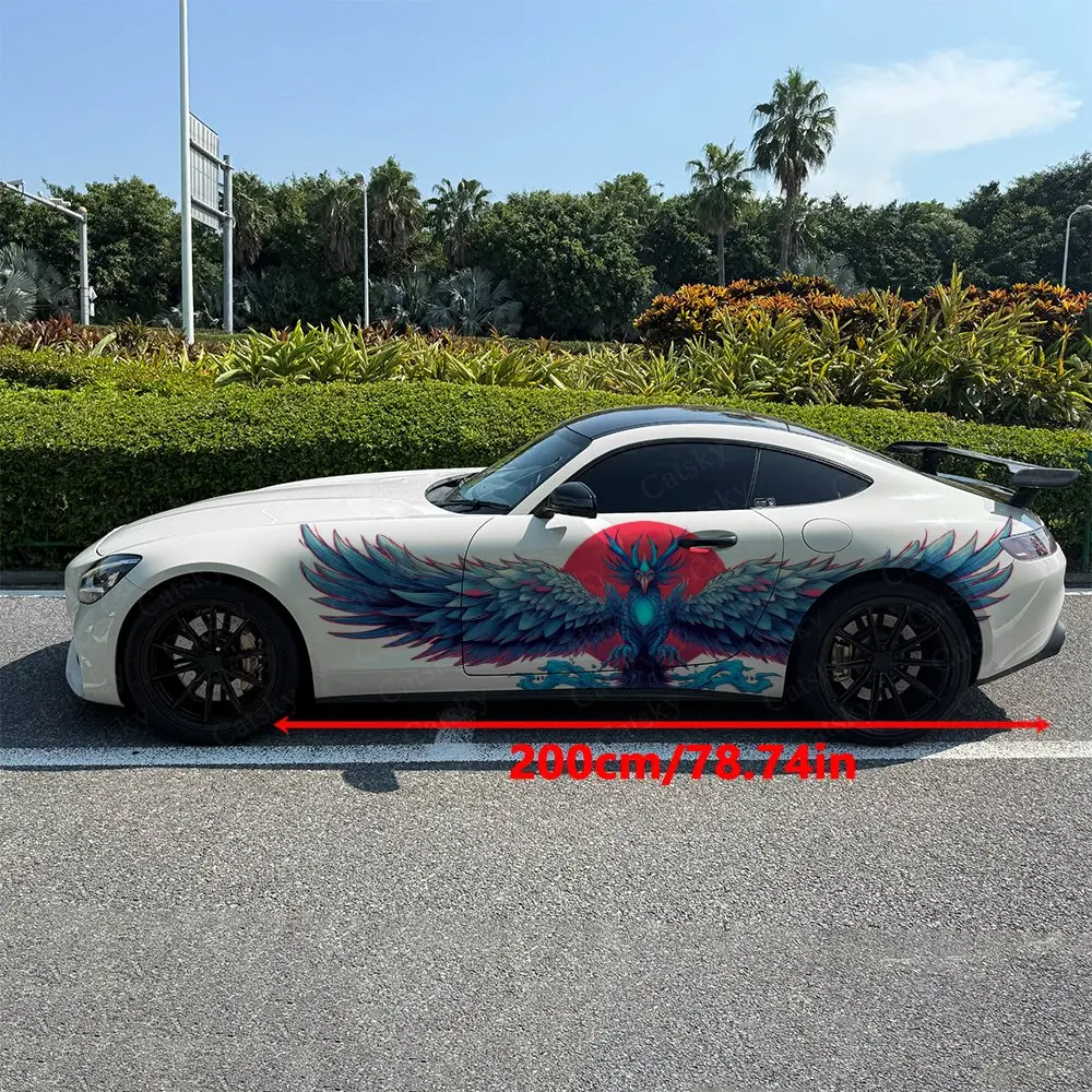 2 ชิ้นสติ๊กเกอร์ติดข้างรถลายฟี - Car Accessories Phoenix บทวิจารณ์และราคา