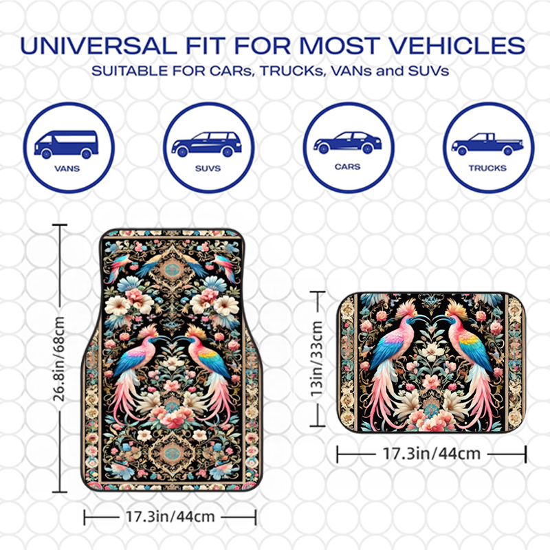 พรมปูพื้นรถยนต์ลายดอกไม้ฟีนิกซ - Car Accessories Phoenix บทวิจารณ์และราคา