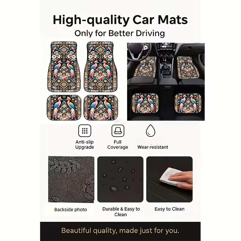 พรมปูพื้นรถยนต์ลายดอกไม้ฟีนิกซ - Car Accessories Phoenix บทวิจารณ์และราคา