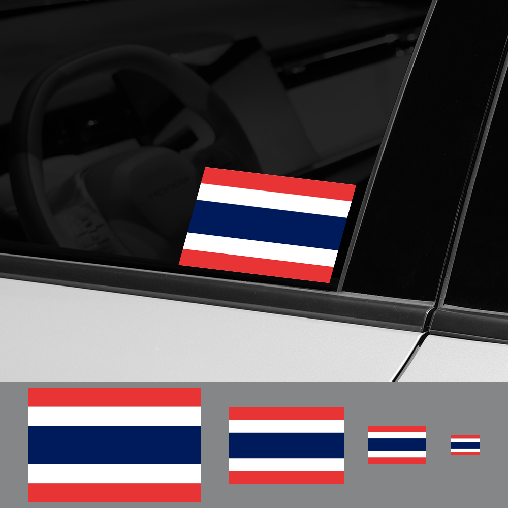 3ชิ้นธงชาติไทยสติกเกอร์รถตกแต่ - Car Accessories Thailand บทวิจารณ์และราคา