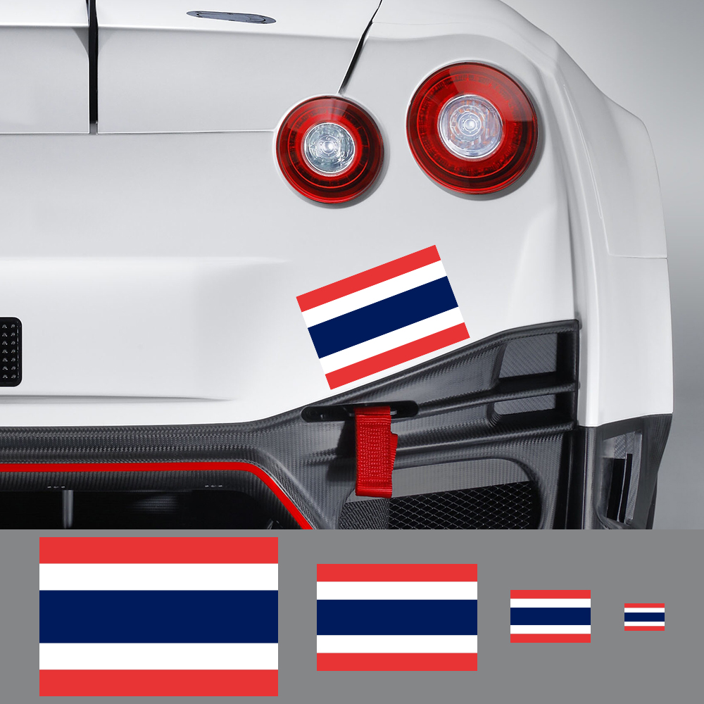 3ชิ้นธงชาติไทยสติกเกอร์รถตกแต่ - Car Accessories Thailand บทวิจารณ์และราคา