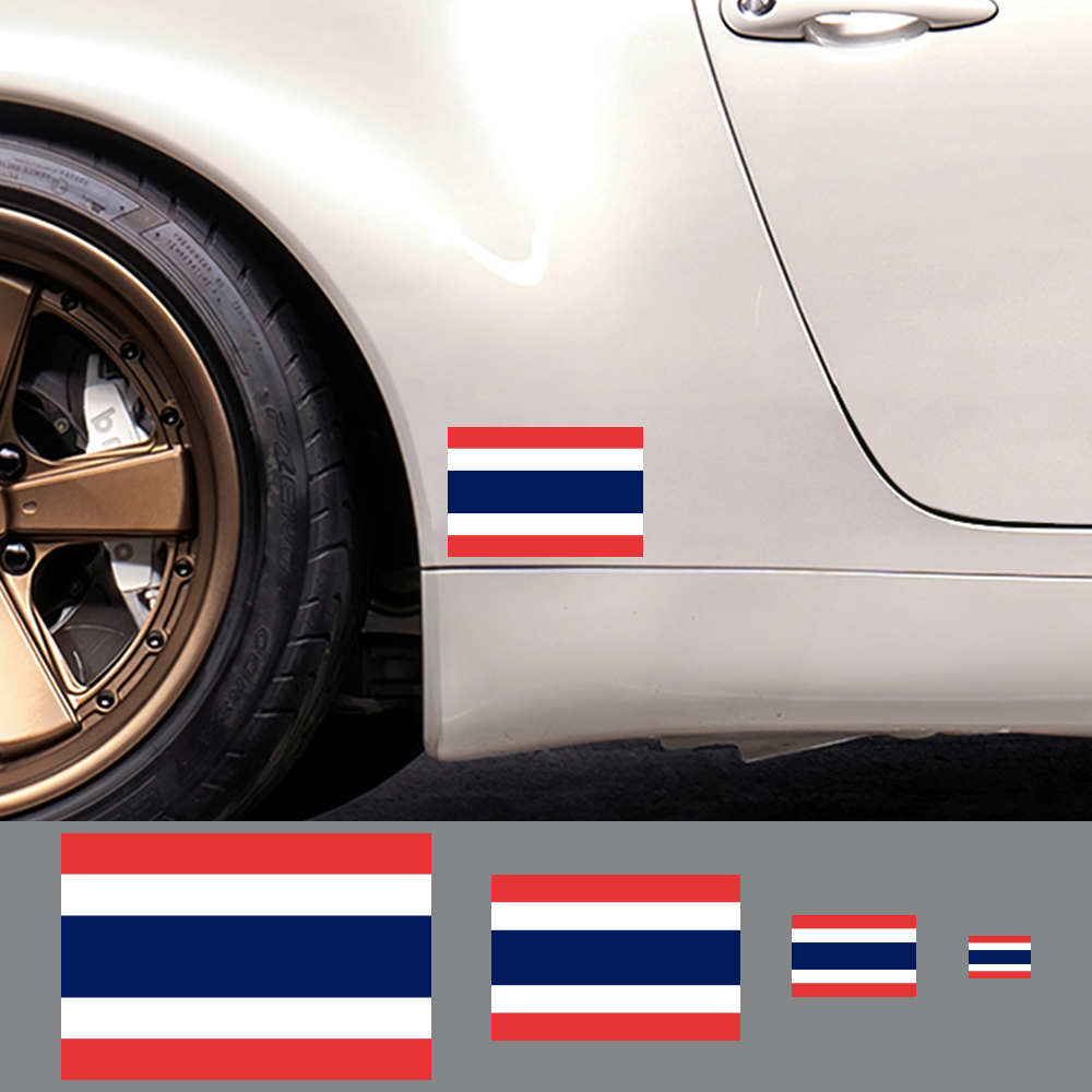 3ชิ้นธงชาติไทยสติกเกอร์รถตกแต่ - Car Accessories Thailand บทวิจารณ์และราคา