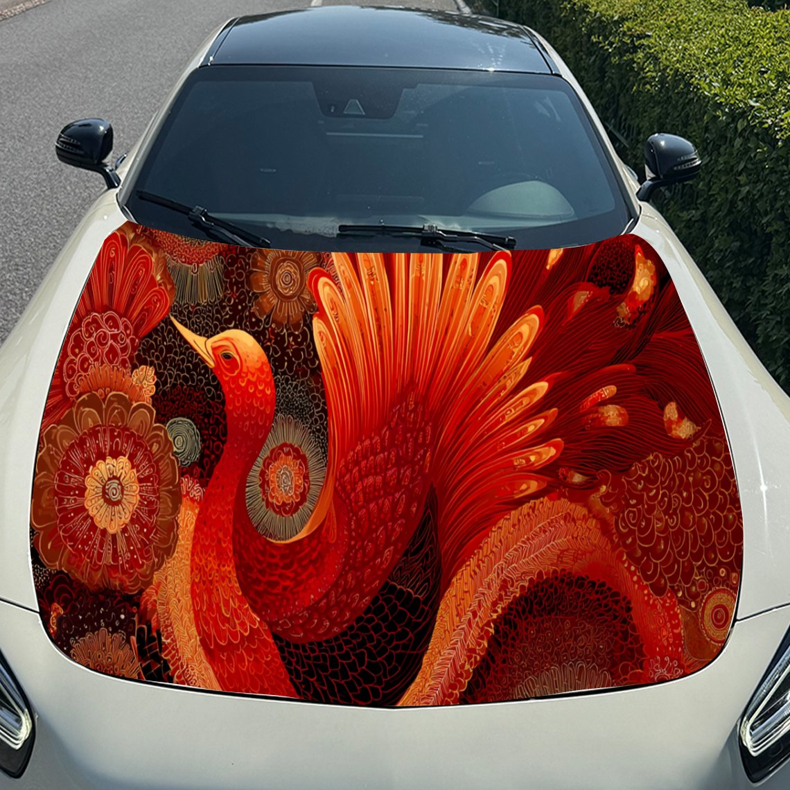 สติกเกอร์ติดฝากระโปรงรถลายฟีนิ - Car Accessories Phoenix บทวิจารณ์และราคา