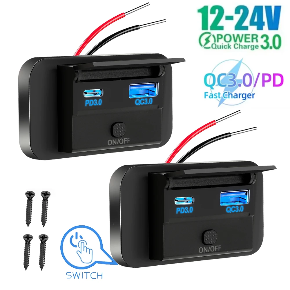 12 V-24 V ชาร์จไฟในรถยนต์ PD 3 - Car Accessories Thailand บทวิจารณ์และราคา