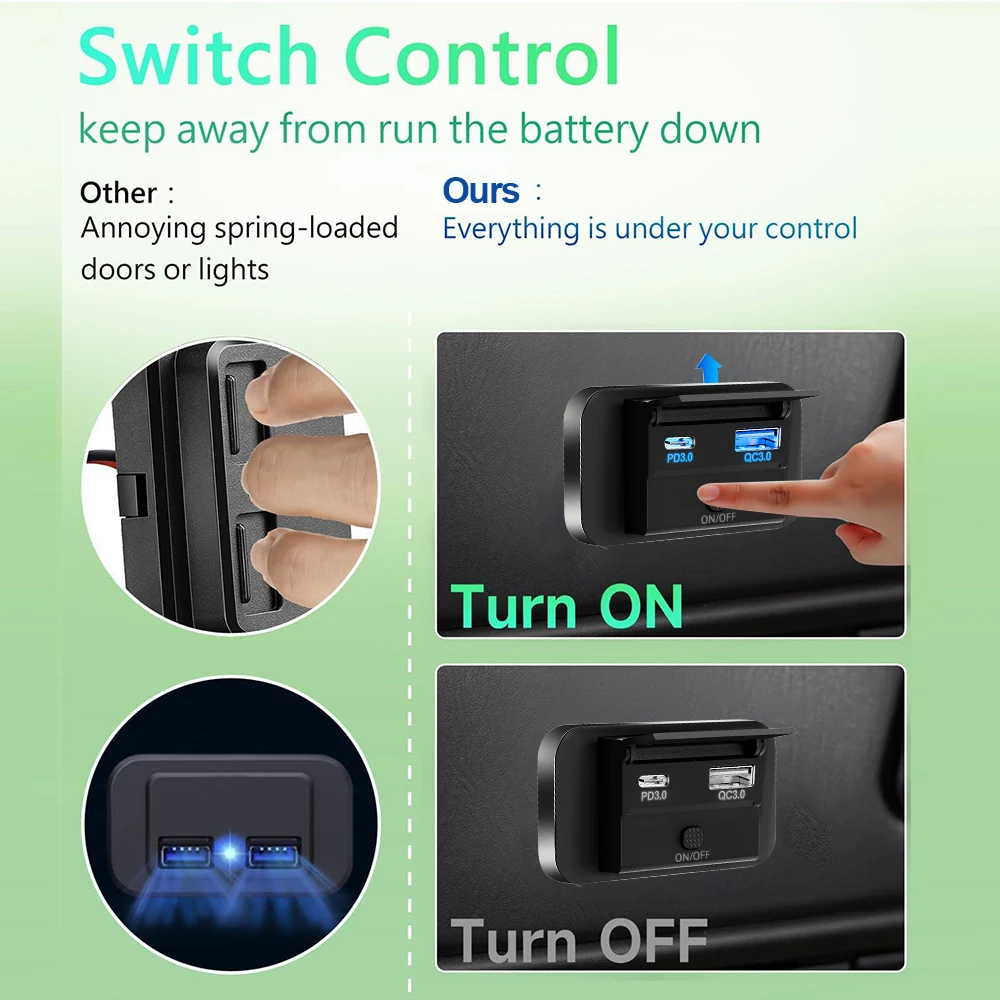 12 V-24 V ชาร์จไฟในรถยนต์ PD 3 - Car Accessories Thailand บทวิจารณ์และราคา